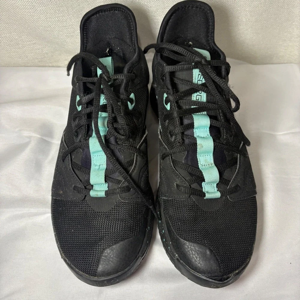 Nike PG 2.5 Mens Basketball Shoes Black Teal Speckled BQ8452-003 Size 11.5